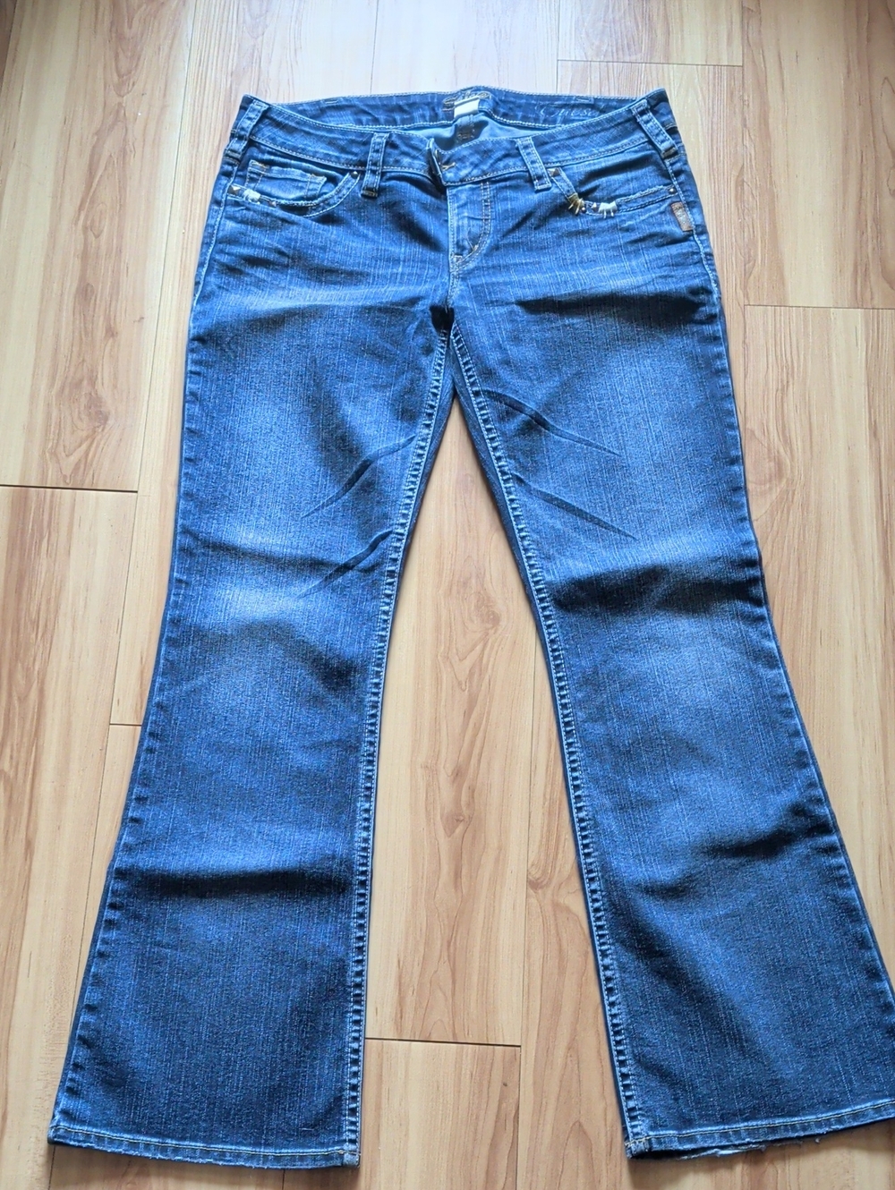 Women’s Blue Bootcut Silver Jeans